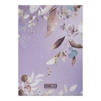 Папка-куточок «ARABESKI» А4 пластикова напівпрозора матова, сливова, TM Buromax