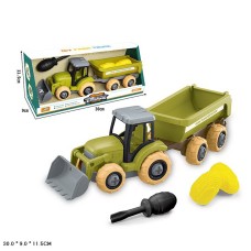 Ігровий набір: трактор та інструменти, у коробці 30х9х11,5 см