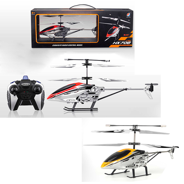 Гелікоптер 24 см р/к на акумуляторі зі світлом, гіроскопом та USB, в асортименті, у коробці 42х15,5х8 см