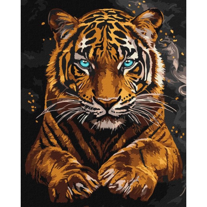 Картина за номерами «Дикий тигр» 40х50 см, ТМ Ідейка