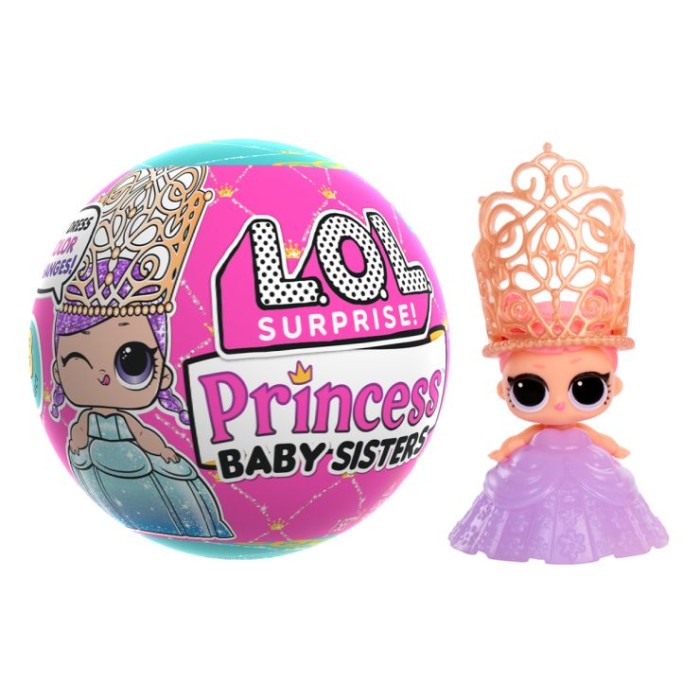Ігровий набір з лялькою L.O.L. SURPRISE! серії «Принцнси-сестрички» 5,5 см, в асортименті, у кулі 6х6х6 см