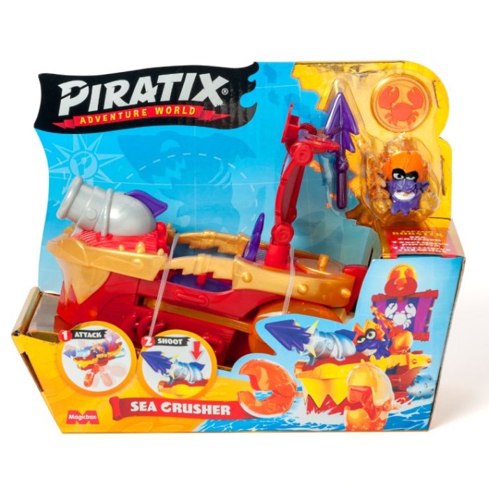 Ігровий набір «PIRATIX S.Піратський корабель Морський Громодвиж» 14,5х12,5 см з аксесуарами, у коробці 20х15х7 см