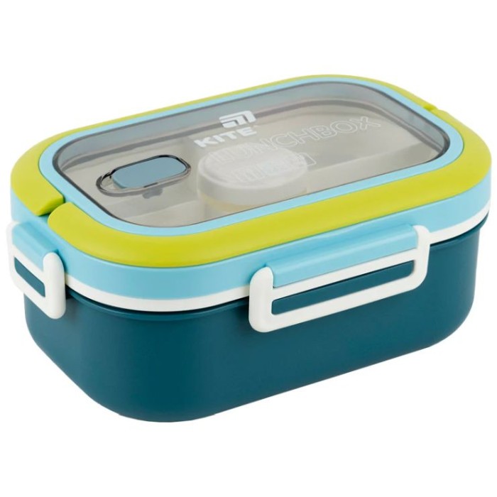 Ланчбокс з наповненням 1100 мл синій, TM Kite