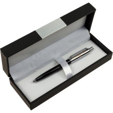 Ручка «UKRAINE» кулькова, корпус чорний з хромом, ТМ CABINET