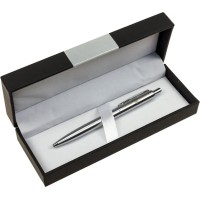 Ручка «UKRAINE» кулькова, сталевий корпус, ТМ CABINET