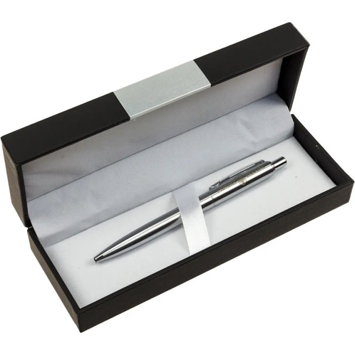 Ручка «UKRAINE» кулькова, сталевий корпус, ТМ CABINET