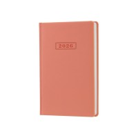 Щоденник датований «VIENNA» А5 на 352 сторінок з обкладинкою зі шкірзаму, пудрово-рожевий, ТМ Optima