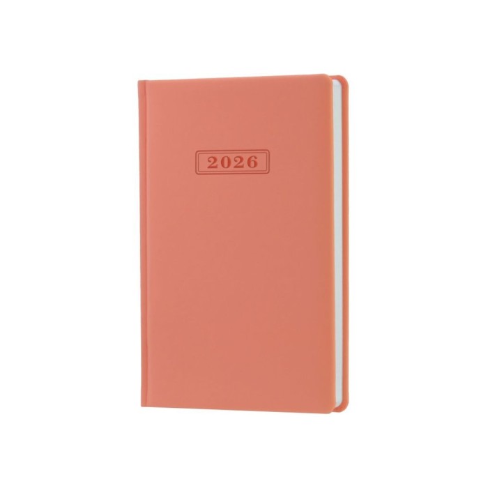 Щоденник датований «VIENNA» А5 на 352 сторінок з обкладинкою зі шкірзаму, пудрово-рожевий, ТМ Optima