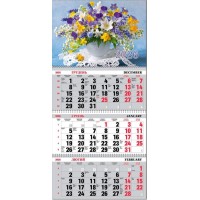 Календар квартальний «Букет» 30х21 см на 3 пружини