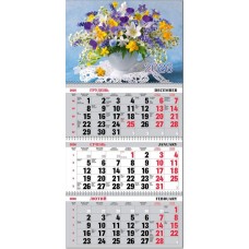 Календар квартальний «Букет» 30х21 см на 3 пружини