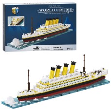 Конструктор «Морська серія. Круїзний лайнер» 49 см на 2060 деталей, у коробціх 33х25,5х6 см