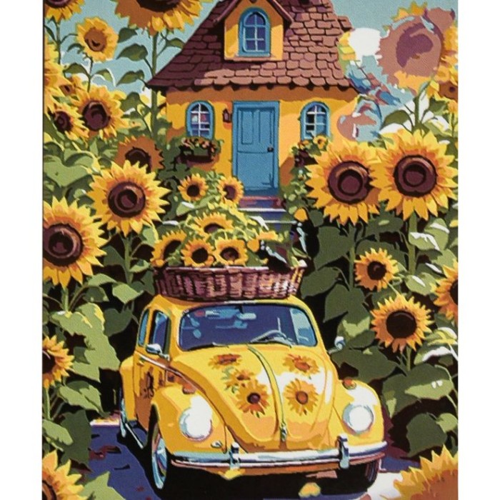 Картина за номерами «Ранок в селі» 30х40 см, ТМ Strateg