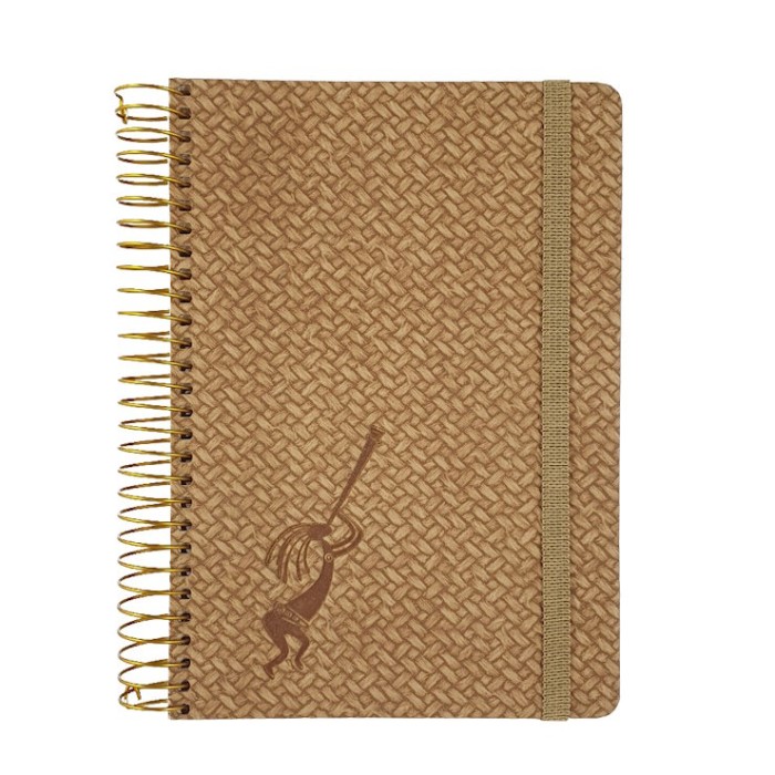 Блокнот «SKILL Панама» В6 на 120 аркушів у клітинку з обкладинкою з ламінованого картону на спіралі збоку, СБВ-95КБ, ТМ Brisk