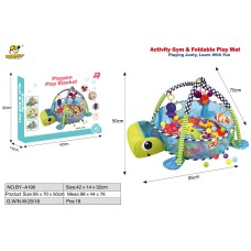 Килимок 95х70х50 см для малюків 3 в 1 з з брязкальцями на дузі, у коробці 42х14х32 см