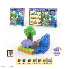 Конструктор магнітний «Країна іграшок. Бегемотик» на 43 деталі, у коробці 15,5х4,4х19,5 см