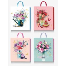 Пакет паперовий 31х42х12 см з тисненням фольгою, в асортименті, TM Buromax