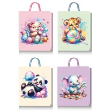 Пакет паперовий 31х42х12 см з тисненням фольгою, в асортименті, TM Buromax