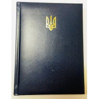 Щоденник недатований «POWERFUL» A5 на 336 арушів з обкладинкою зі шкірзаму, синій, ТМ Buromax