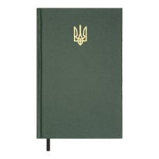 Щоденник недатований «AIRY» A5 на 336 арушів з обкладинкою зі шкірзаму, зелений, ТМ Buromax