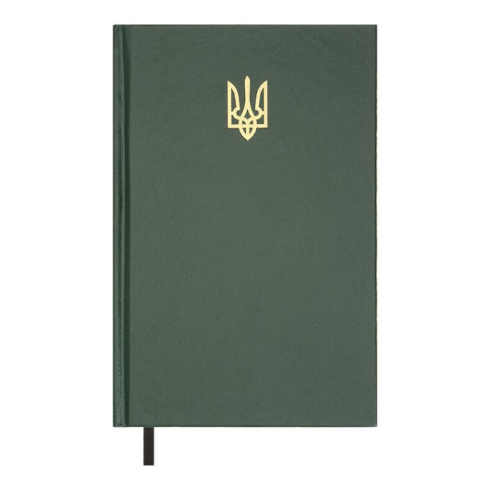 Щоденник недатований «AIRY» A5 на 336 арушів з обкладинкою зі шкірзаму, зелений, ТМ Buromax
