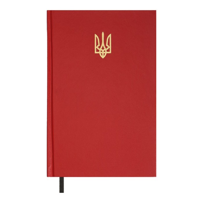 Щоденник недатований «AIRY» A5 на 336 арушів з обкладинкою зі шкірзаму, червоний, ТМ Buromax