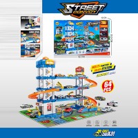 Паркінг 4-х рівневий на 64 елементи з 3 машинками та ліфтом, на батерйці, у коробці 52х33,5х10 см