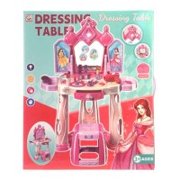 Косметичний столик зі світлом, звуком та аксесуарами, на батарейці, у коробці 47х13х52 см