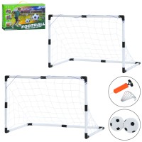 Ігровий набір: 2 футбольних воріт 92х48-х61 см, 2 сітки, м'яч, насос, у коробці 44х26х8 см