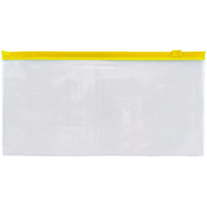 Папка-конверт DL на застібці zip-lock жовта, ТМ Axent