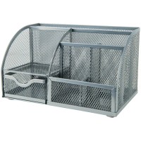 Підставка-органайзер 220x140x130 мм металева, срібляста, ТМ Axent
