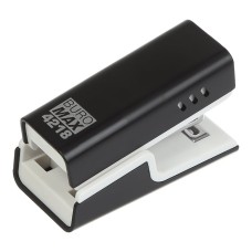 Степлер пластиковий міні до 20 аркушів під скоби №24/6; 26/6, чорний, TM Buromax