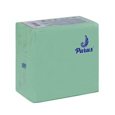 Серветки столові паперові 33х33 см зелені, 100 шт в упаковці, ТМ Parus