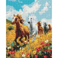 Набір з алмазною мозаїкою «Польова гармонія» 40х50 см, ТМ Ідейка