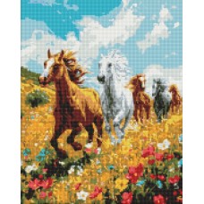 Набір з алмазною мозаїкою «Польова гармонія» 40х50 см, ТМ Ідейка