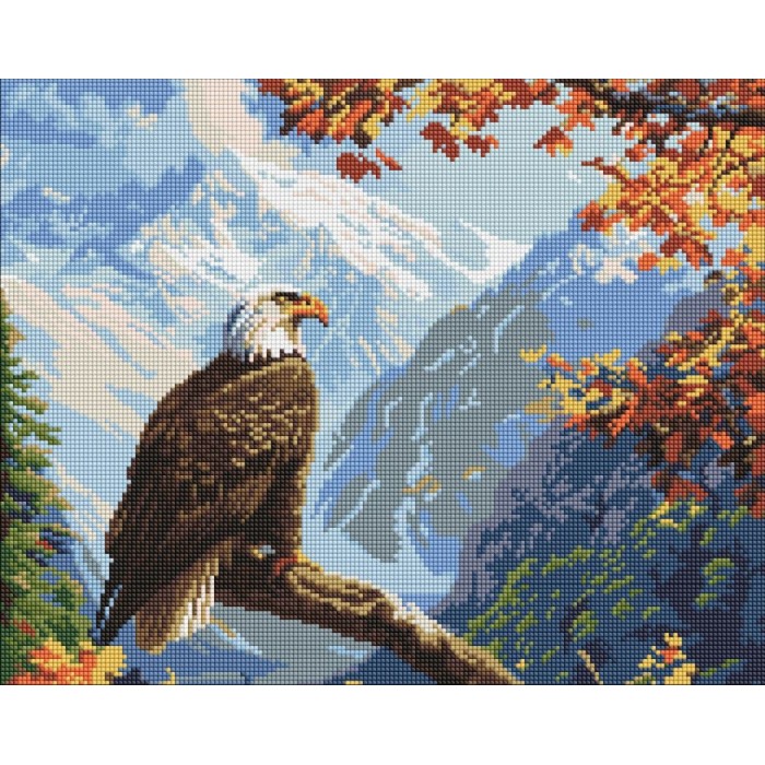Набір з алмазною мозаїкою «Вершинний страж» 40х50 см, ТМ Ідейка