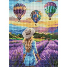 Набір з алмазною мозаїкою «Лавандові пригоди» 30х40 см, ТМ Ідейка