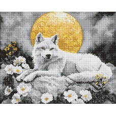 Набір з алмазною мозаїкою «Під світлом місяця» 40х50 см, ТМ Ідейка