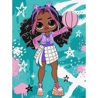 Картина за номерами «Tweens LOL Skate Dance Hoops Cutie» 30х40 см, ТМ Ідейка