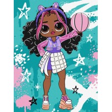 Картина за номерами «Tweens LOL Skate Dance Hoops Cutie» 30х40 см, ТМ Ідейка