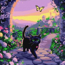 Картина за номерами «Казковий кіт» 40х40 см, ТМ Ідейка