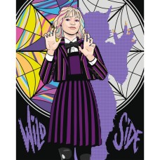 Картина за номерами з алмазною мозаїкою «Wednesday Two sides of Enid Sinclair» 40х50 см, ТМ SANTI