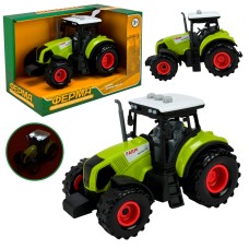 Трактор 14,5 см зі світлом та звуком, на батарейці, у коробці 18х10х12 см