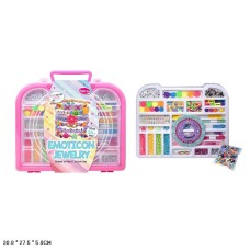 Набір для створення прикрас: бісер, намистини, нитки, у коробці 30,8х27,5х5,8 см