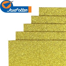 Фоаміран A4 товщиною 1,7 мм 10 аркушів з глітером, жовтий, ТМ J.Otten