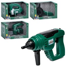 Набір інструментів з рухомими деталями, на батарейці, в асортименті, у коробці 26,5х12,5х15 см.