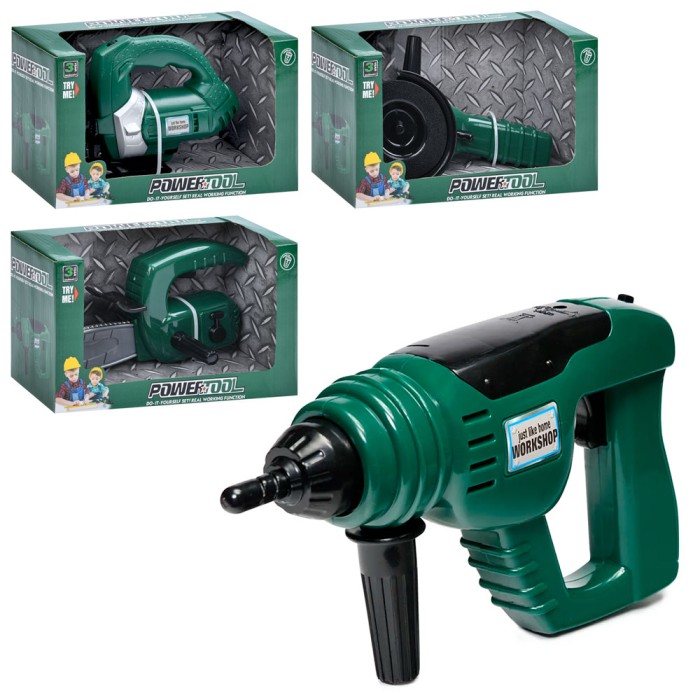 Набір інструментів з рухомими деталями, на батарейці, в асортименті, у коробці 26,5х12,5х15 см.