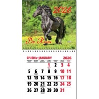 Календар «Рік Коня» 11х20 см на магніті