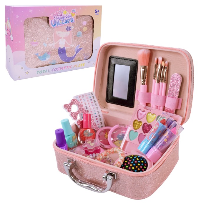 Дитяча косметика: тіні, лаки, аксесуари, у валізі 21х15х9 см