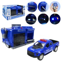 Паркінг «Поліція» 26х20,5х15,5 см зі світлом, звуком, рацією та машинкою, на батарейці, у коробці 37х25х19,8 см