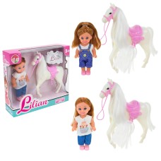 Лялька 12 см та коник 12 см, в асортименті, у коробці 17х5х15 см